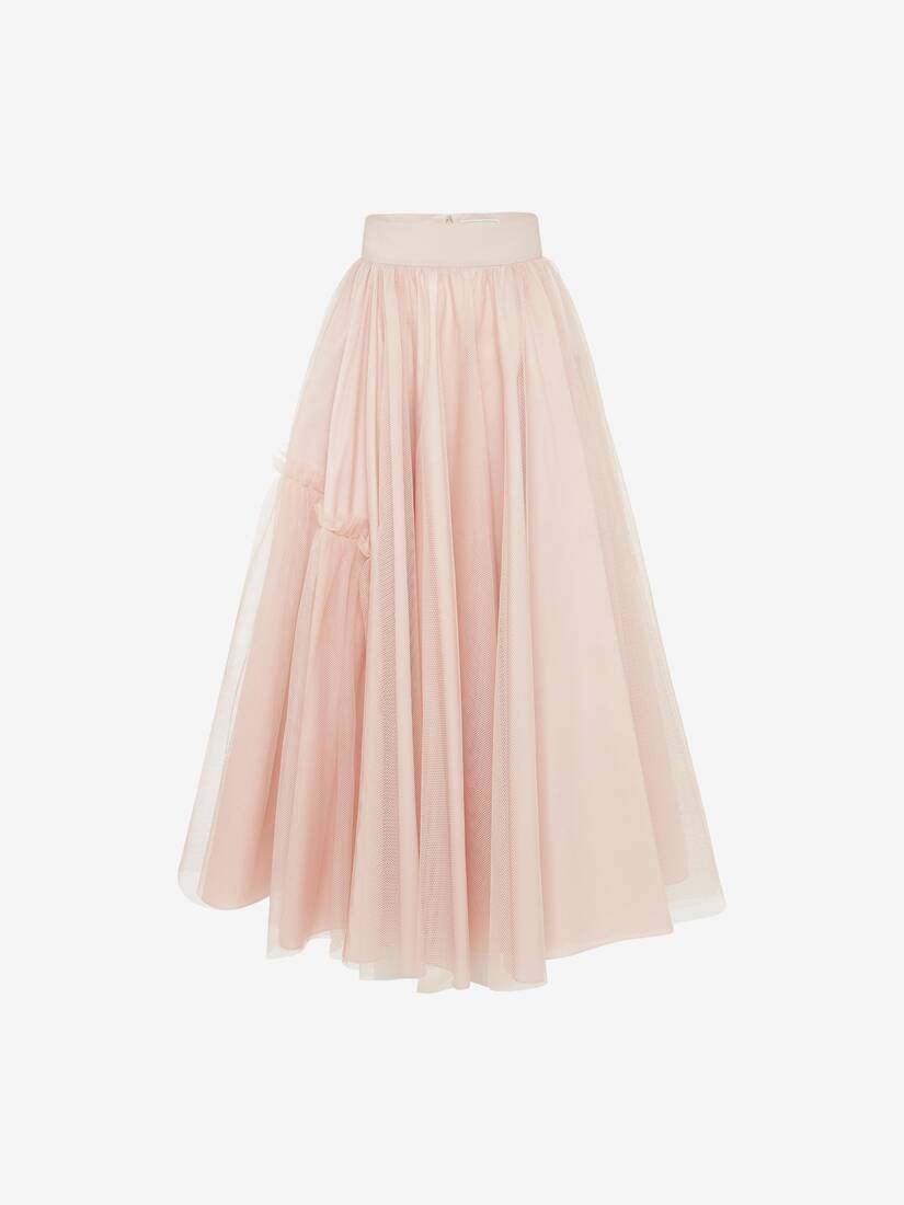 Faldas Alexander McQueen Tulle Midi Mujer - Rosas - Mexico 743-VAUGCW